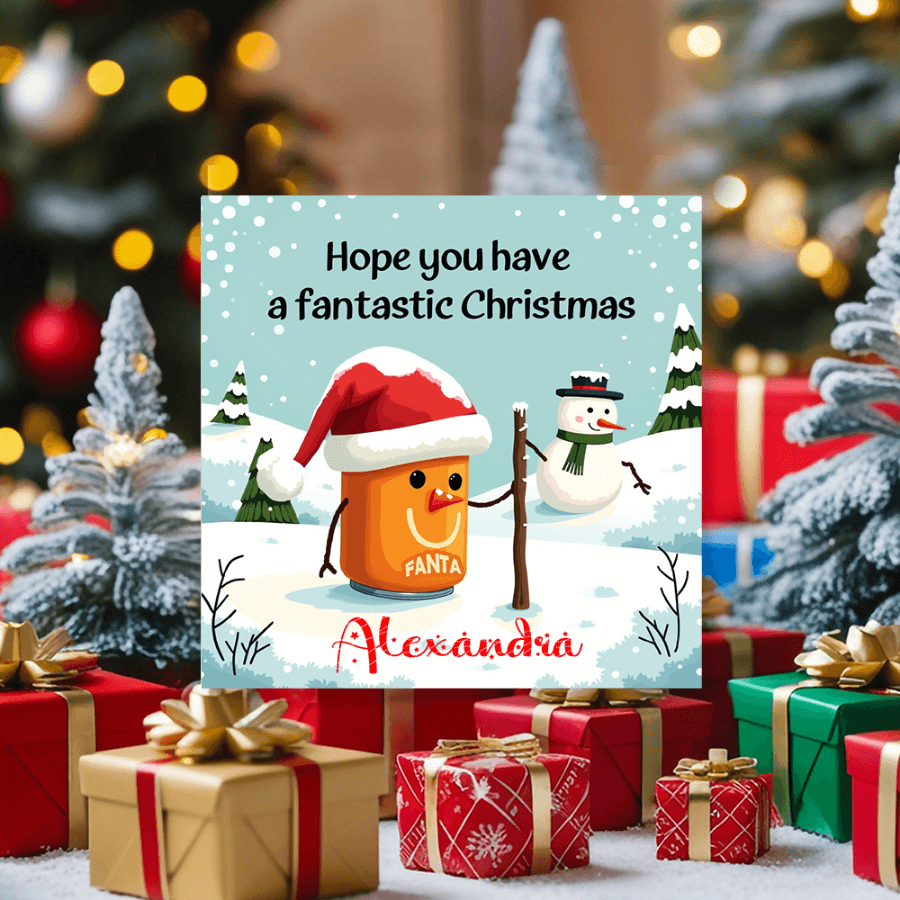 Funny Xmas card made from premium FSC-certified cardstock