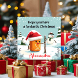 Funny Xmas card made from premium FSC-certified cardstock