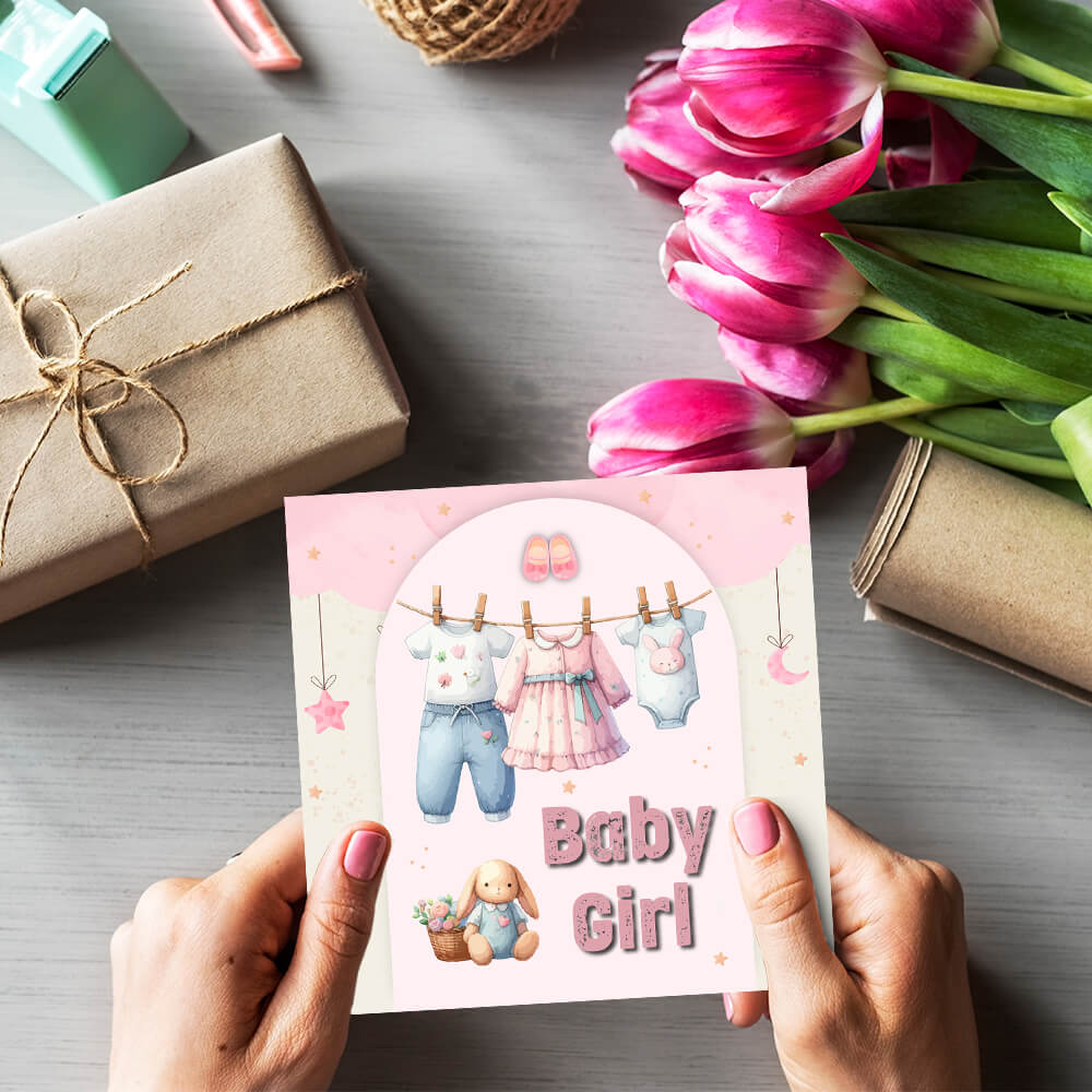 New Baby Card for Boys