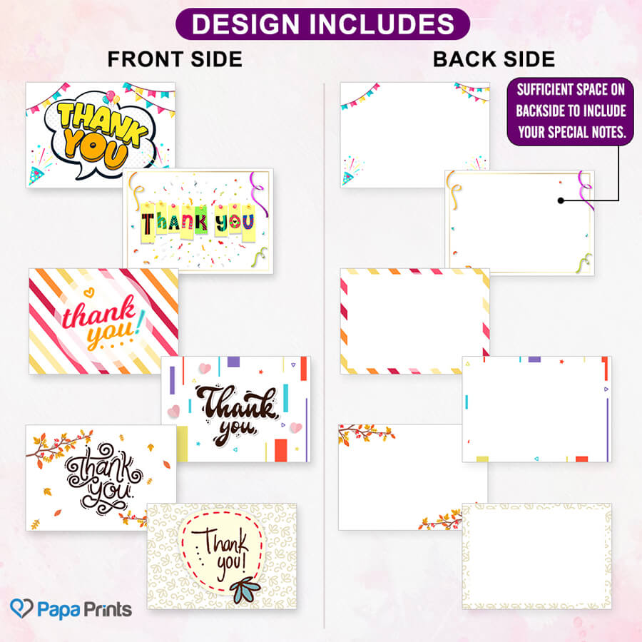 Elegant Thank You Postcards