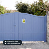 Beware of the Dog Sign Sticker