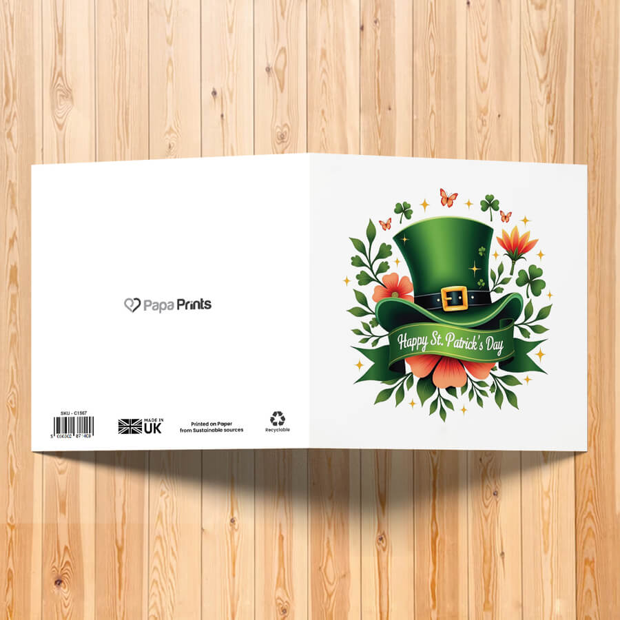 Thoughtful Saint Patrick’s Day Card with Envelope