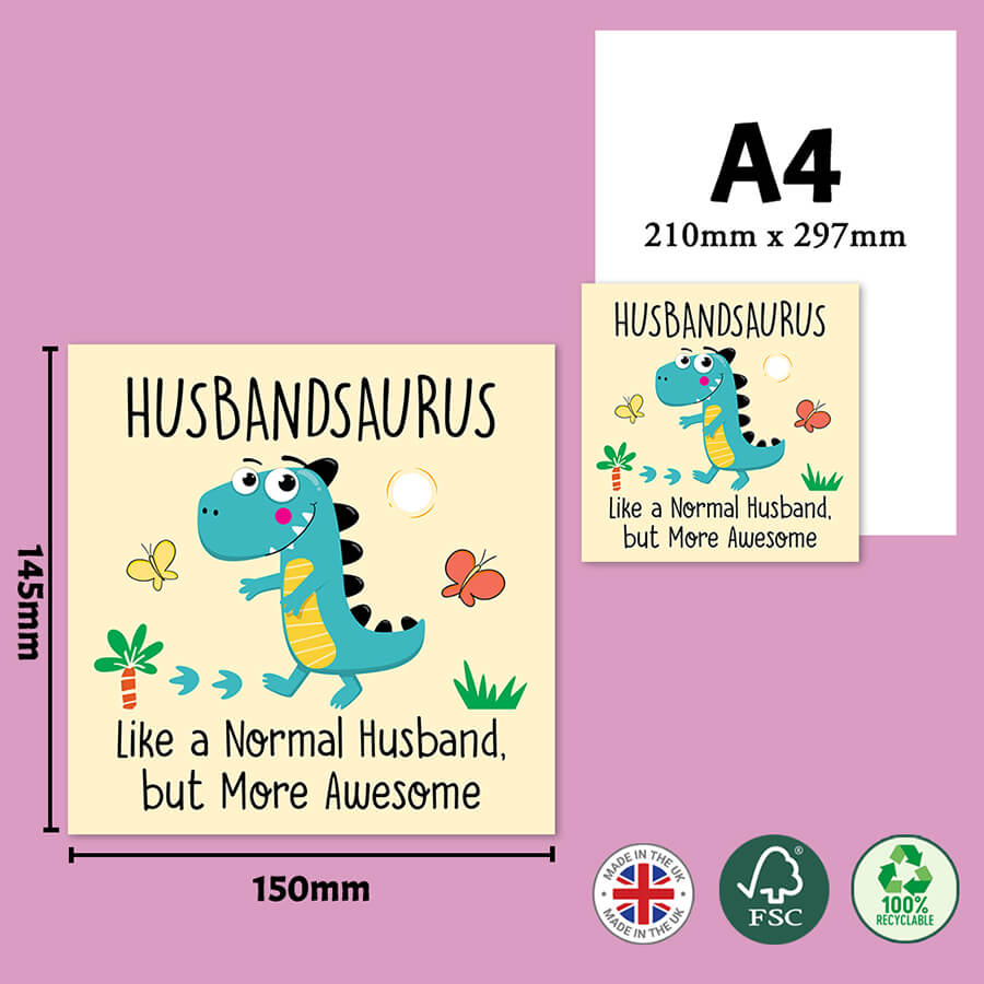 Cute Dinosaur Cards for Family