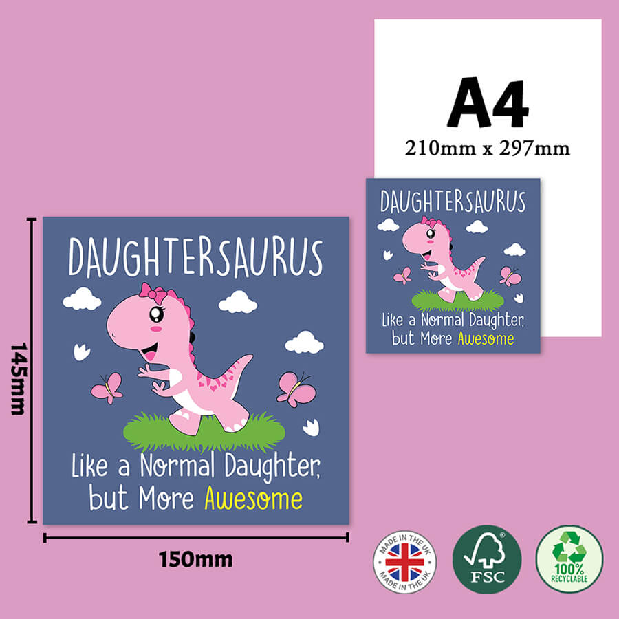 Cute Dinosaur Cards for Family