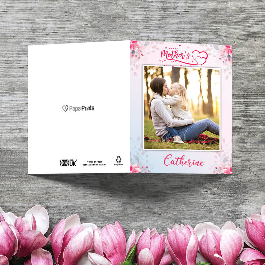 Large personalised Mother’s Day greeting card with envelope