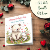 cute mama bear mothers day card for mum
