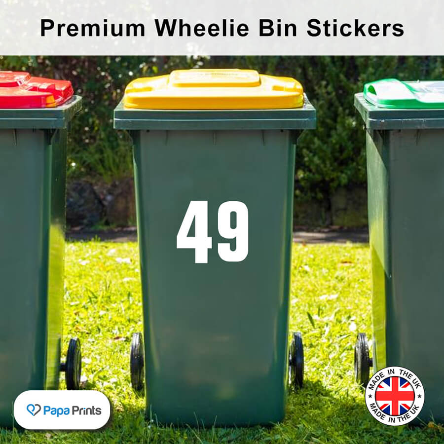Personalised Wheelie Bin Stickers