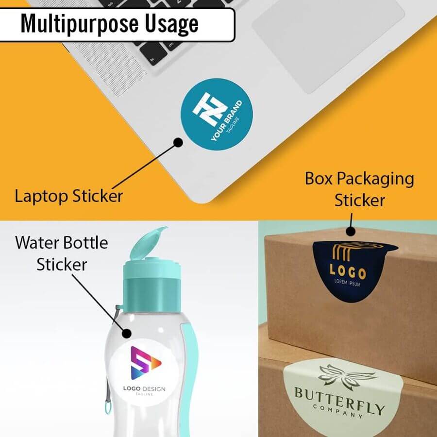 Waterproof Custom Logo Stickers UK