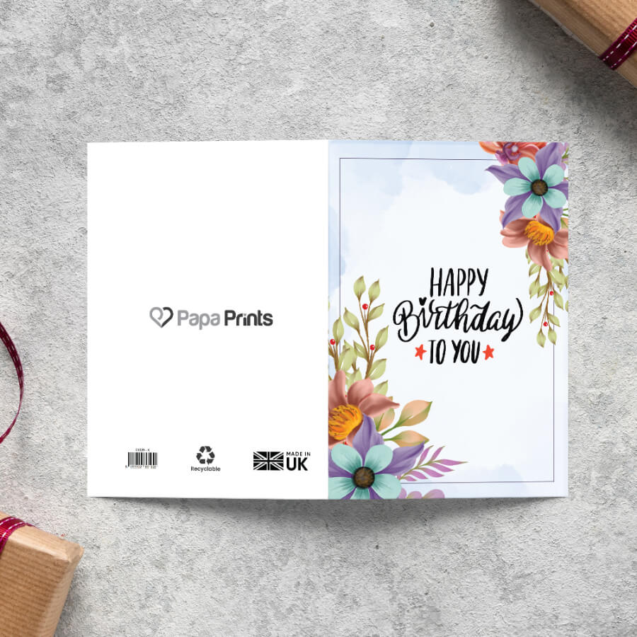 Blossoming Wishes Elegant Floral Birthday Greeting Cards Collection