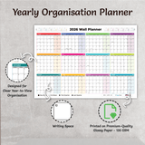 Monthly Overview Wall Calendar 2026 (January to December)