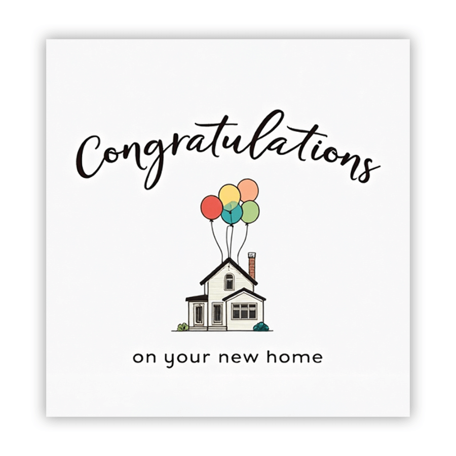 New Home Card - Baloon Theme