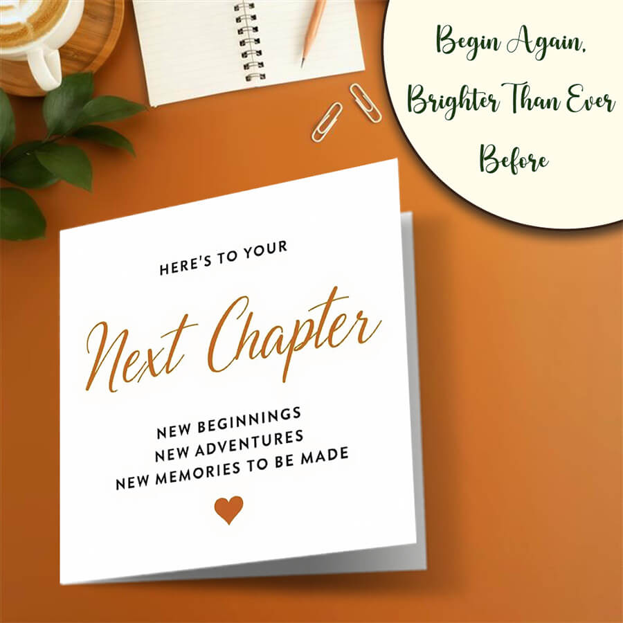 Inspirational Next Chapter Card with Envelope