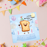 Unique Toast Birthday Card – Perfect for Friends & Family