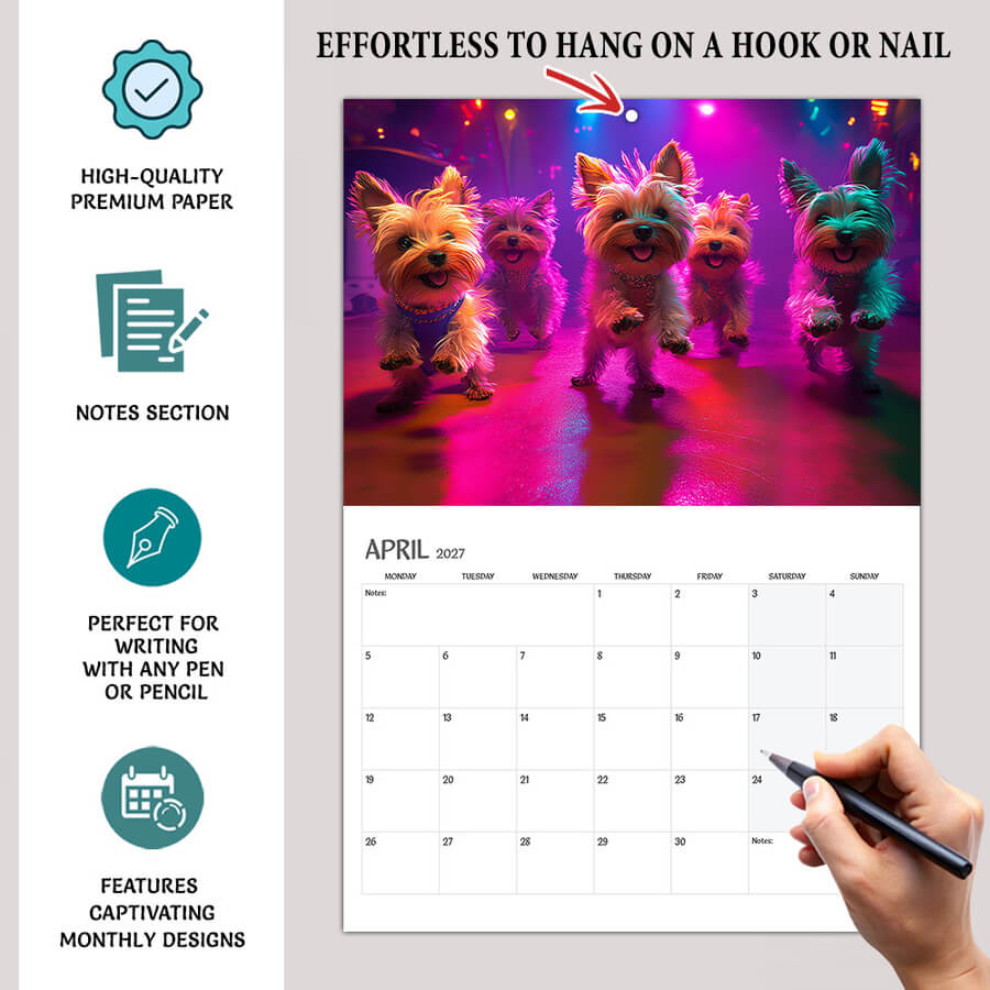 Dancing dog 2027 calendar for dog