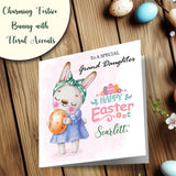 Personalised Easter wishes card for beloved granddaughter