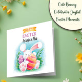 Custom Easter wishes card with name