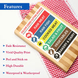 Chopping Board Colour Code Sign Sticker