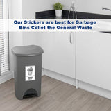 General Waste Recycling Bin Sticker