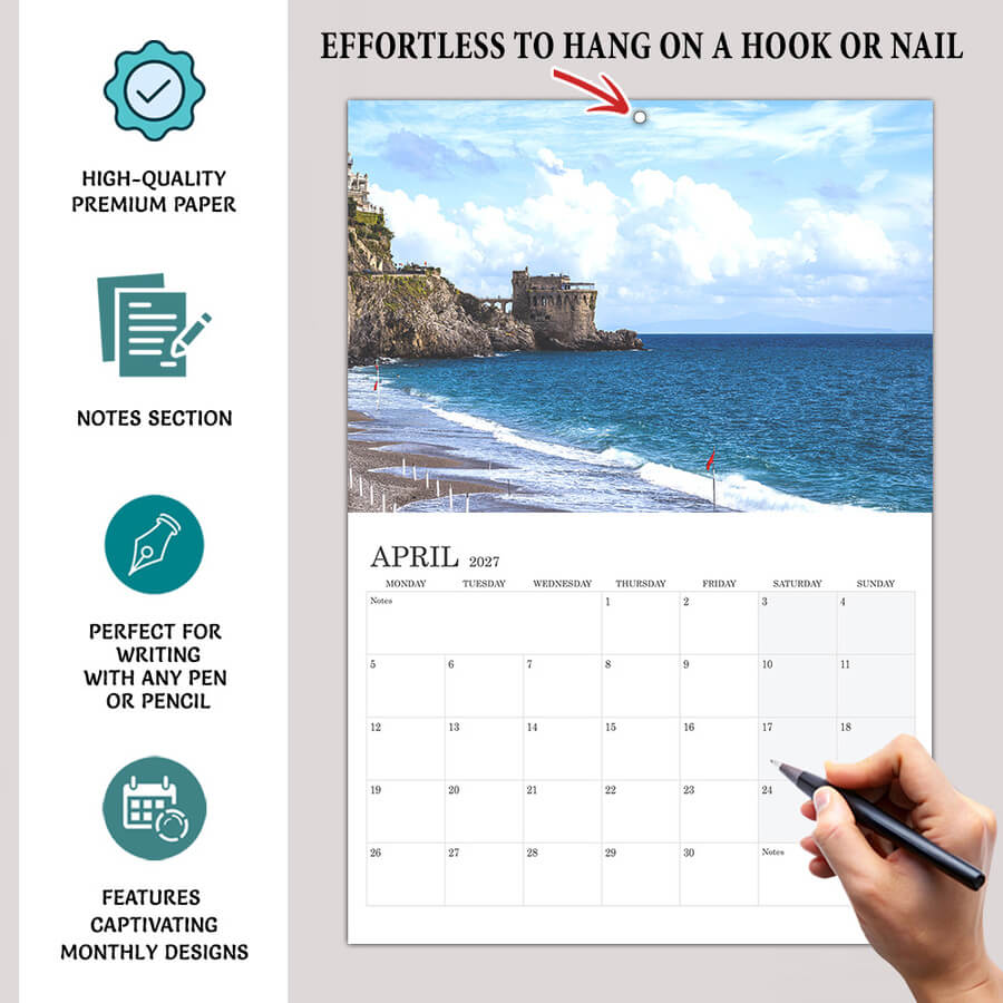 Beach and Sea Calendar 2027