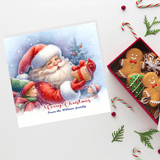 Premium Santa-Themed Personalised Christmas Greeting Cards
