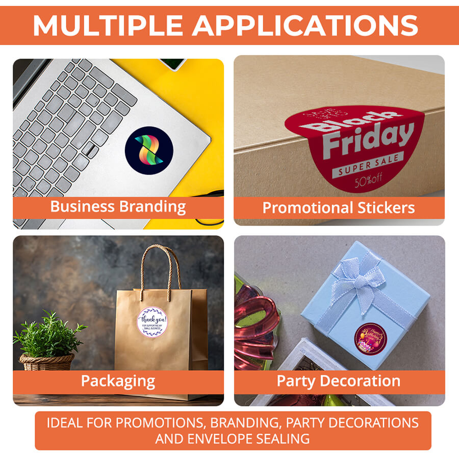 Brand name sticker