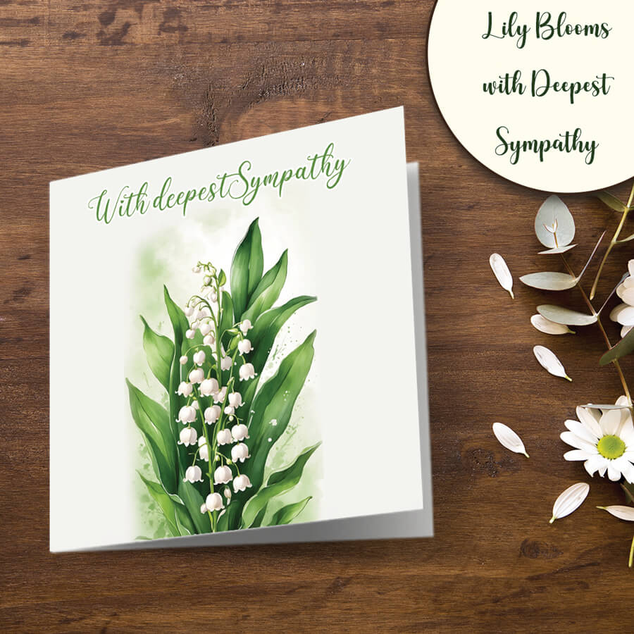 floral sympathy card