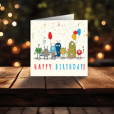 Happy Birthday Monster Card – Pack of 1