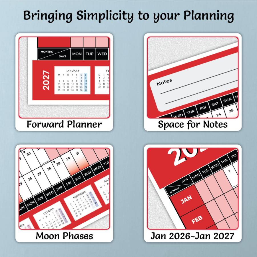 A3 Year Planner