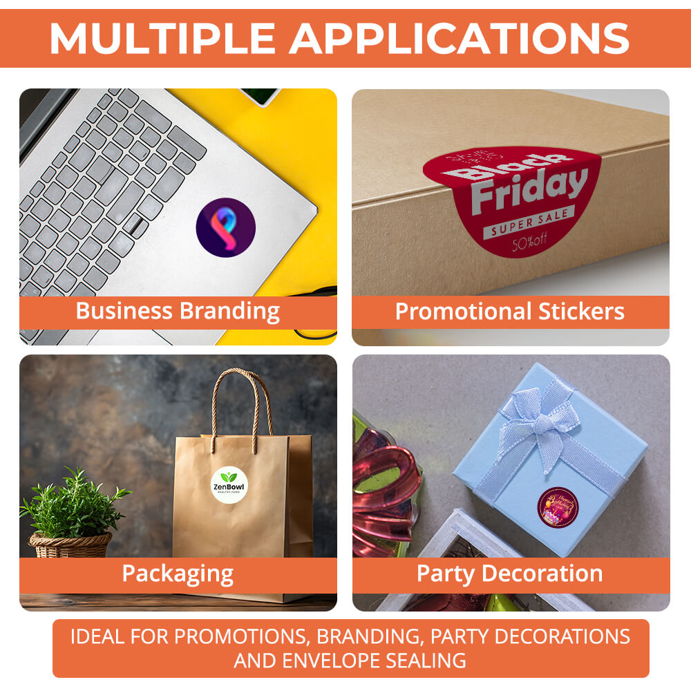 Personalised Logo Stickers - Round - Premium Paper