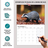 British wildlife themed 2027 calendar with animal photography