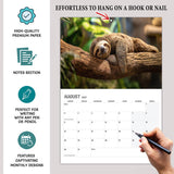 Sloths Calendar 2027 - 12 Month - A3