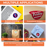 Personalised Logo Stickers - Round - Round Gloss, Clear & Matt