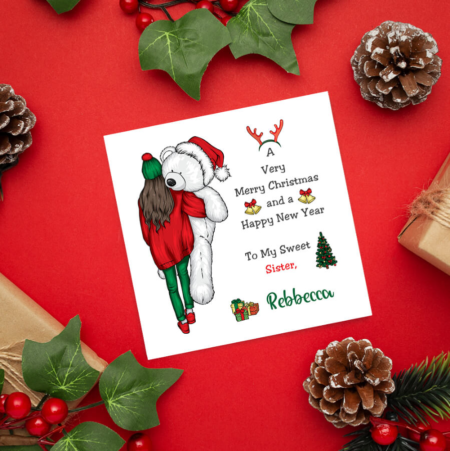 christmas card personalised