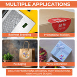 Personalised Logo Stickers - Round - Round Gloss, Clear & Matt