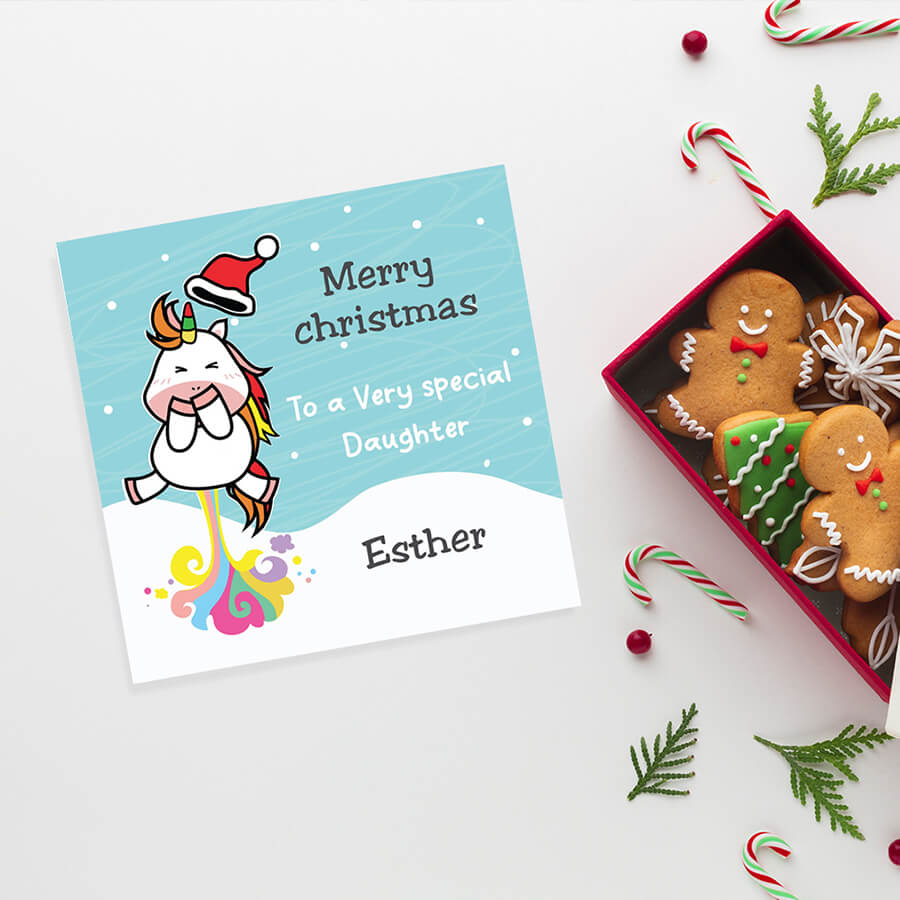 xmas card daughter