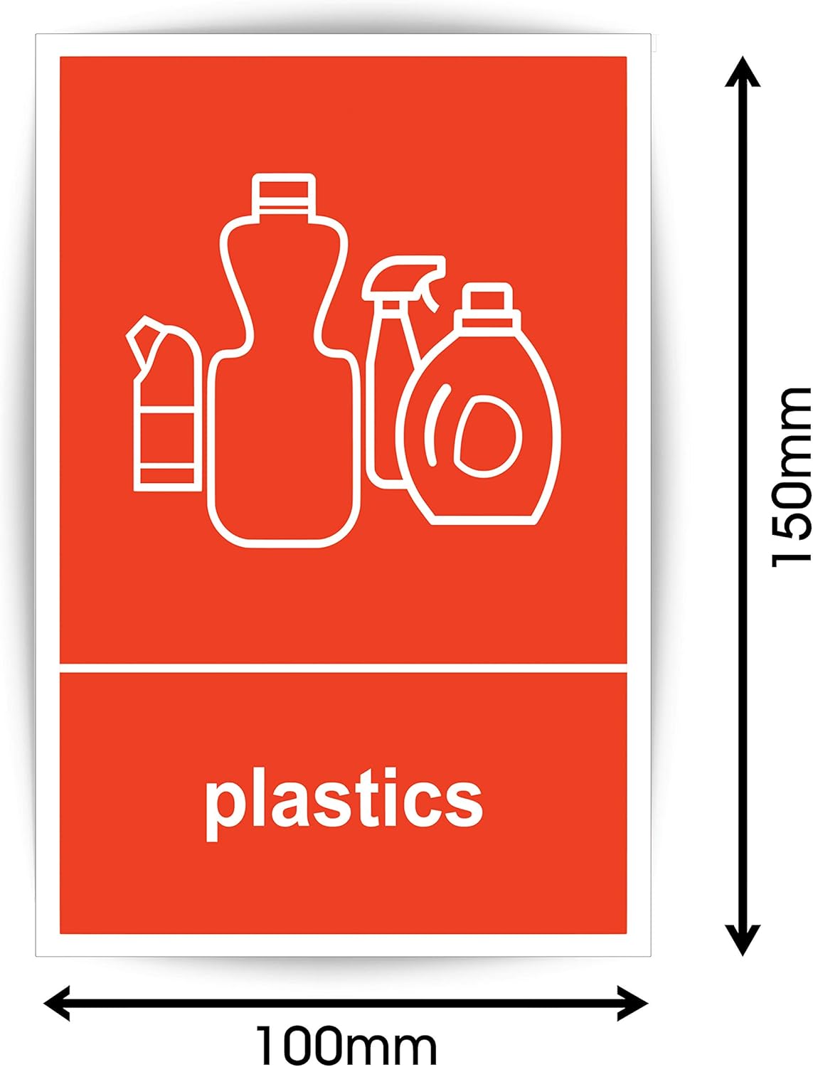 Bin Sticker - Pack Of 2 - Plastics Recycling BIN