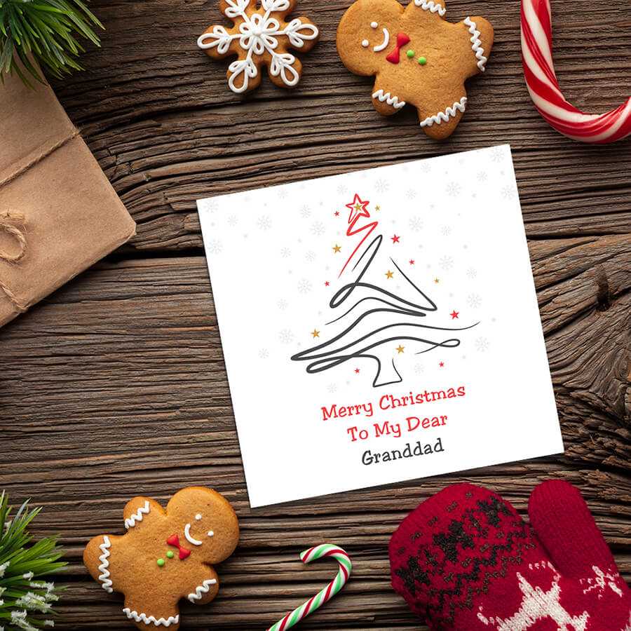 christmas card grandad