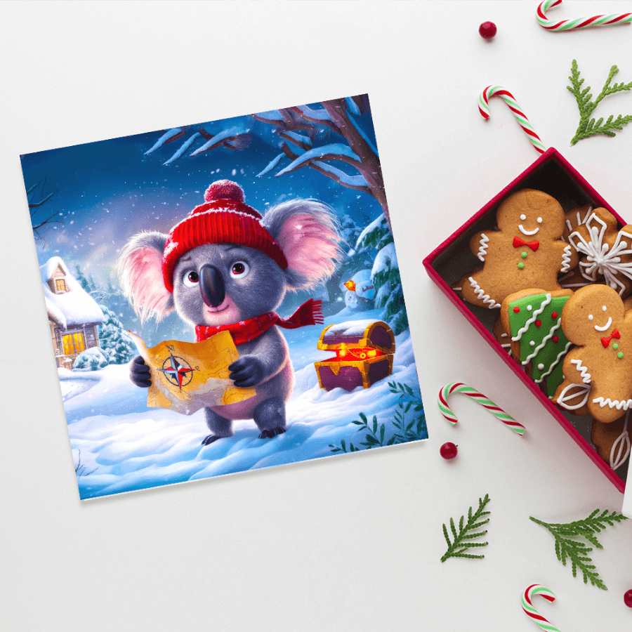 Winter Adventure-Themed Christmas Cards
