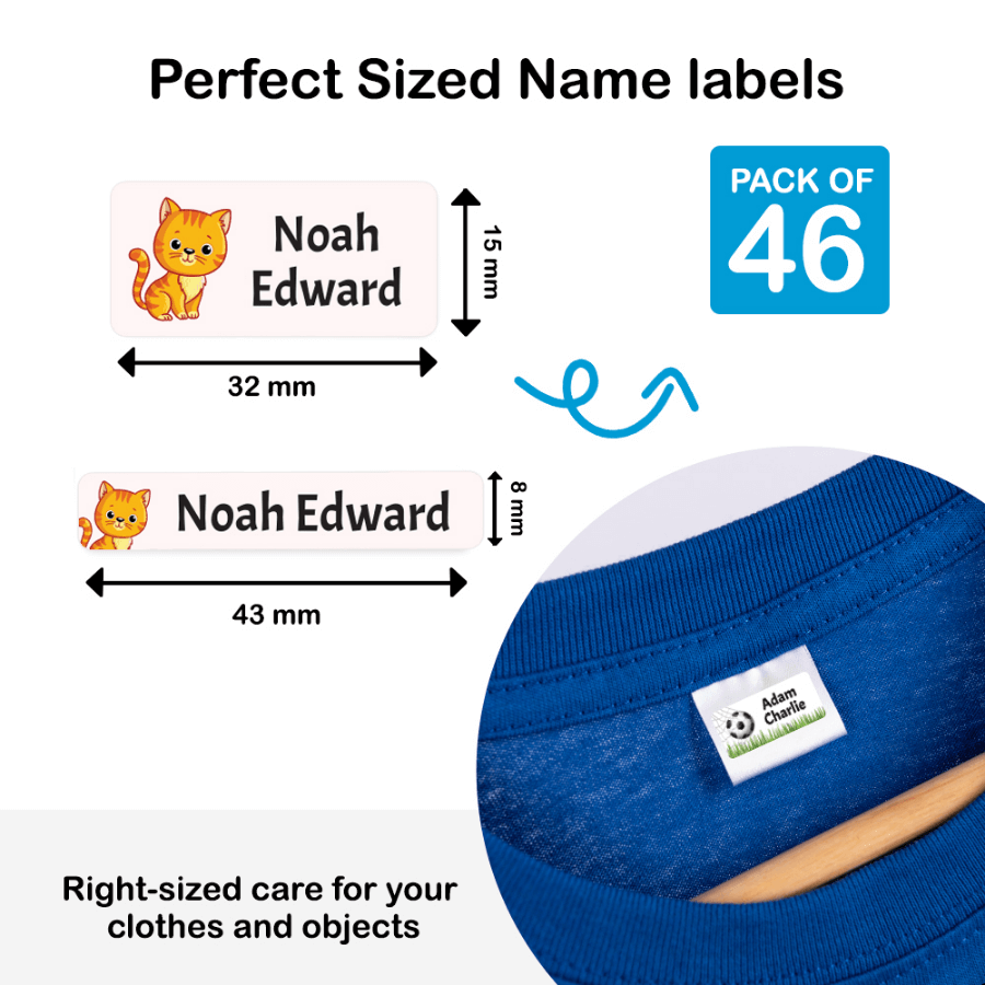 Stick On Clothing Label – Designer Standard