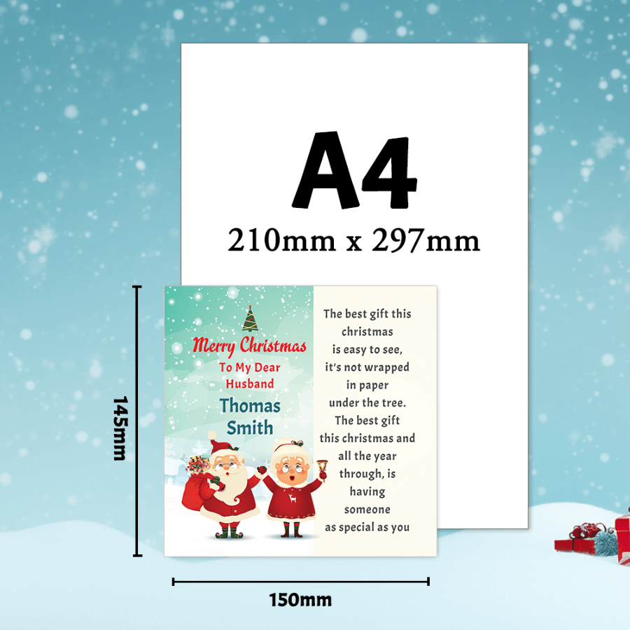 personalised card christmas
