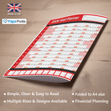 135GSM Yearly Wall Calendar