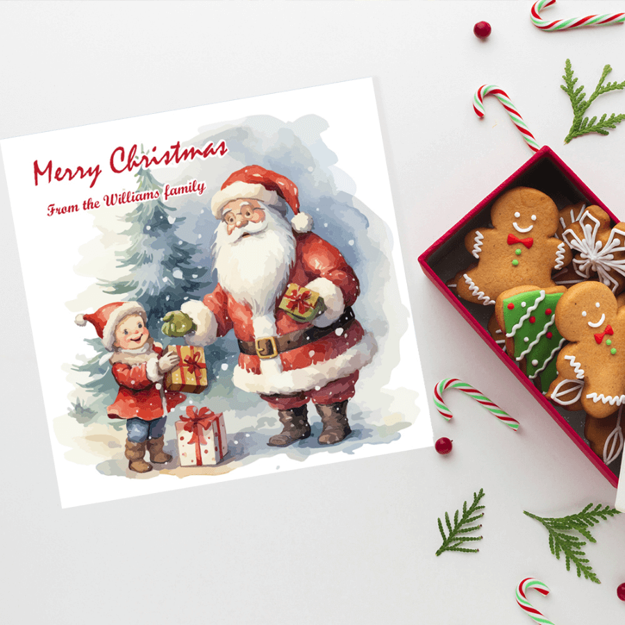 Beautiful Santa Themed Christmas Card Collection