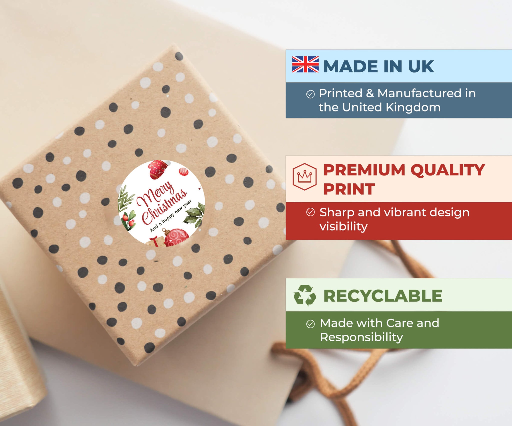 Personalised Logo Stickers - Round - Premium Paper