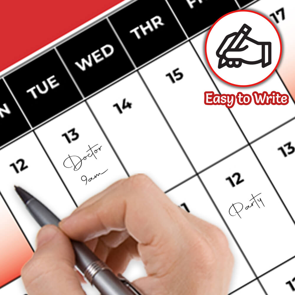 Plan Your Year with the A1 Wall Planner – Red Theme