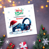 custom name christmas card