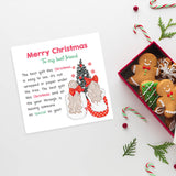 Best friend Christmas greeting card