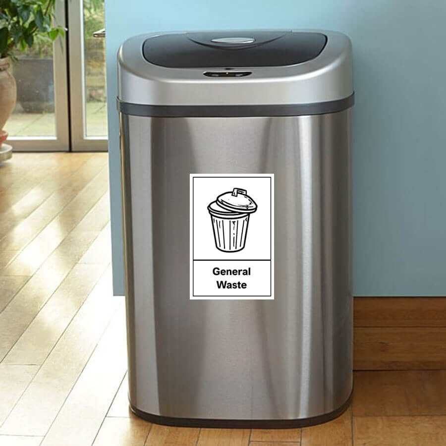 General Waste Recycling Bin Sticker