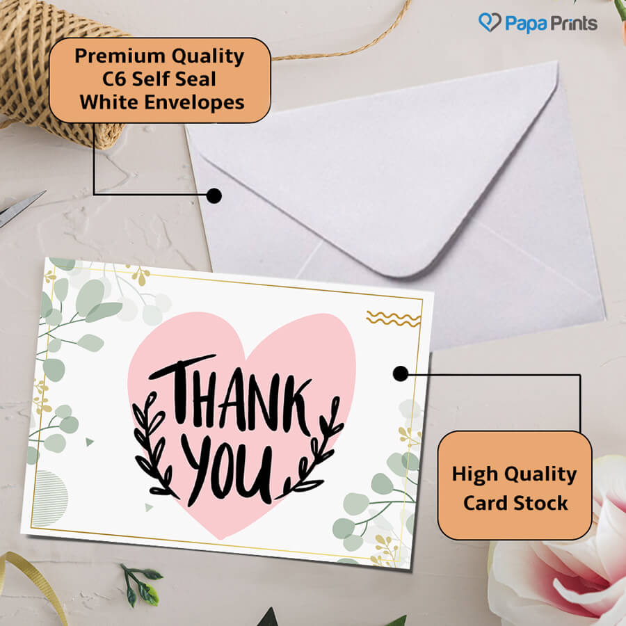 Elegant Thank You Postcards