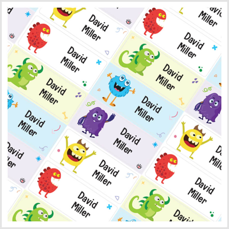 Waterproof stick-on labels