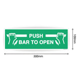 Push Bar To Open Sticker